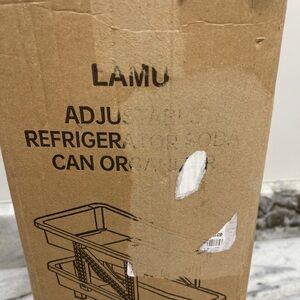 Adjustable Refrigerator Soda Can Organizer - open box